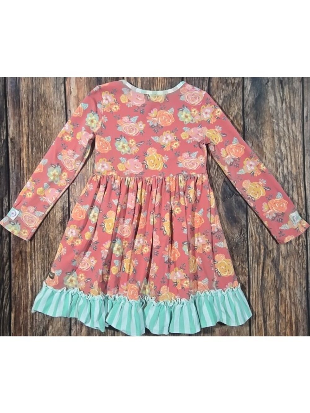 Matilda Jane Wonderment Rosie Posie Dress Whimsical Ruffles Stretch Girl's 6 - Picture 10 of 10